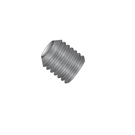 No 4-40 X 3/16 Cup Point Alloy Hex Socket Set Screw, Black Oxide, PK1500