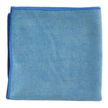 Cloth Rag, Microfiber, Blue, 16", PK 20