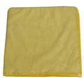Cloth Rag, Microfiber, Yellow, 16", PK 20