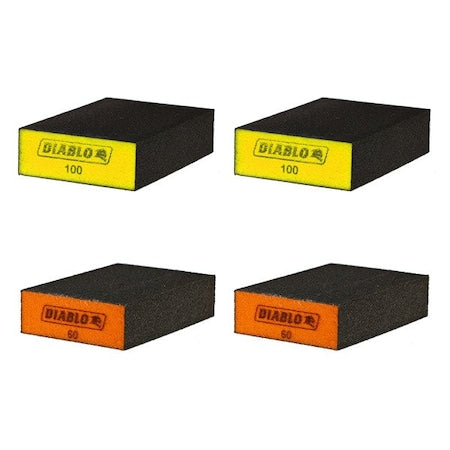 Large Sponge Grit Med/Fn, PK4