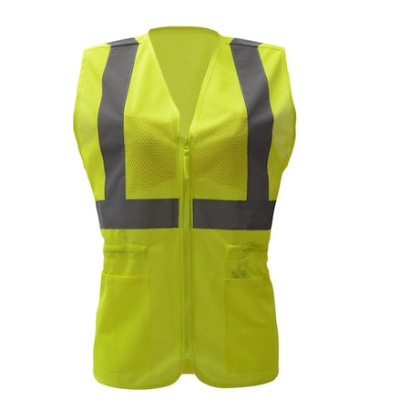 Hi-Vis Vest, Class 3 Lime, 2XL/3XL