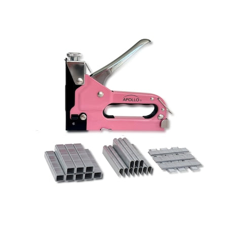 Heavy-Duty Stapler, 3 In 1, Pink