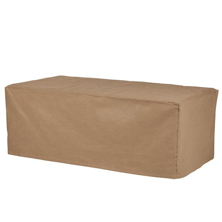 Essential Tan Patio Rectangular Coffee Table Cover, 26"x47"