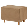 Essential Latte Patio Rectangle Ottoman Cover, 40"x38"x18"