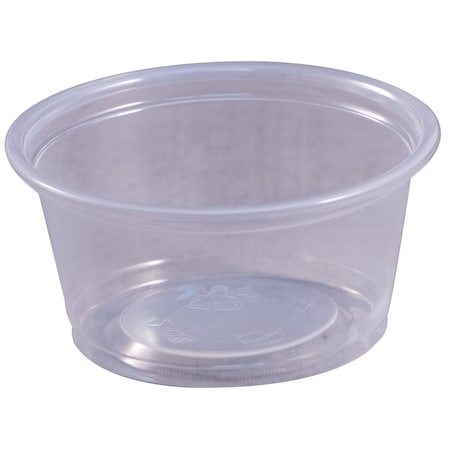 Plastic Portion Cup, 2oz., Clear, PK2500
