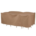 Essential Latte Patio Rectangle Table Set Cover, 96"x64"x32"