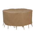 Essential Latte Patio Round Table Set Cover, 76"x29"