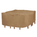 Essential Latte Patio Square Table Set Cover, 76"x76"x32"