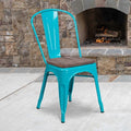 Metal Chair, Crystal Teal-Blue