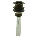 Brass, Bathroom Sink Drain, Push Pop-Up Drain without Overflow