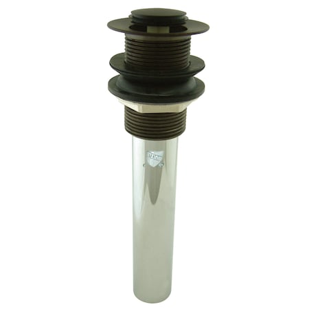 Brass, Bathroom Sink Drain, Push Pop-Up Drain without Overflow