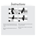 Back-to-Back Strap, No Adhesive, 5 in, 3/4 in W, Black, 5 PK