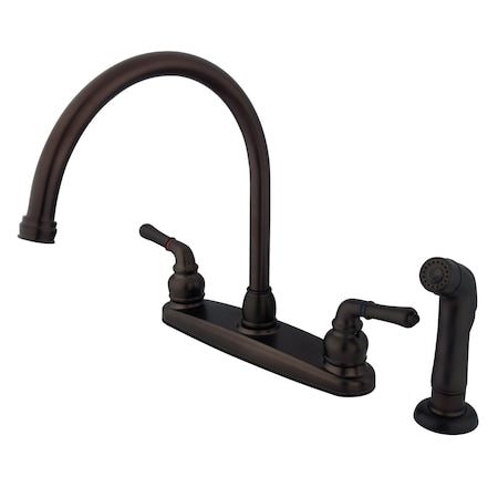 FB795SP 8" Centerset Kitchen Faucet with, Manual, 8" Mount, 4 Hole