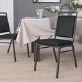 Black Vinyl Banquet Chair