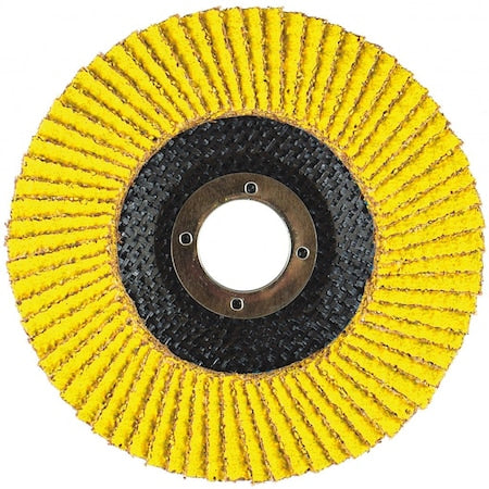 4-1/2" x 7/8" Hard Edge SZA Flap Disc, 80 Grit