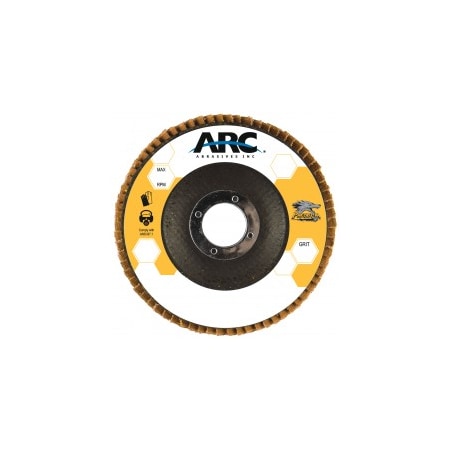 7" x 7/8" T27 - Flat Face PREDATOR Fiberglass Flap Disc, 40 Grit