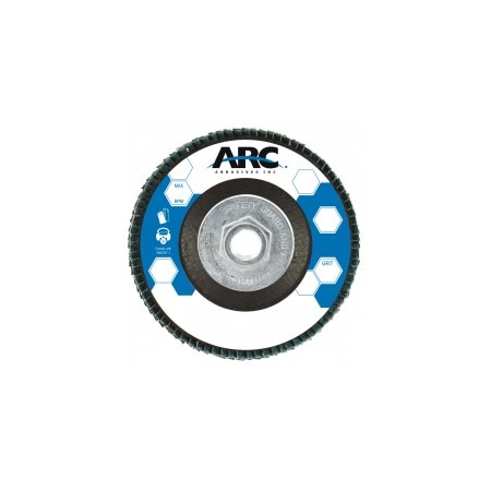 7" x 5/8"-11 T27 - Flat Face SZA Fiberglass Flap Disc, 40 Grit