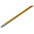 Broom Handle, Wood, 60", Metal Tip, 15/16"