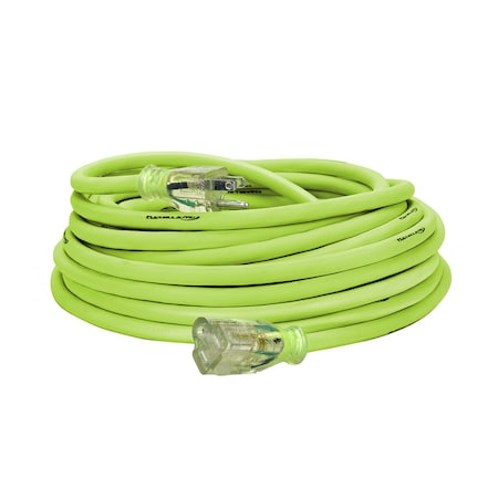 SJTW Extension Cord, 12 AWG, Outdoor, 12/3, 1 Outlets, Green, 50 ft