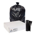 Recycled Trash Bags: 60 gal Capacity, 38 in x 58 in, 2 mil Thick, Black, 50 PK