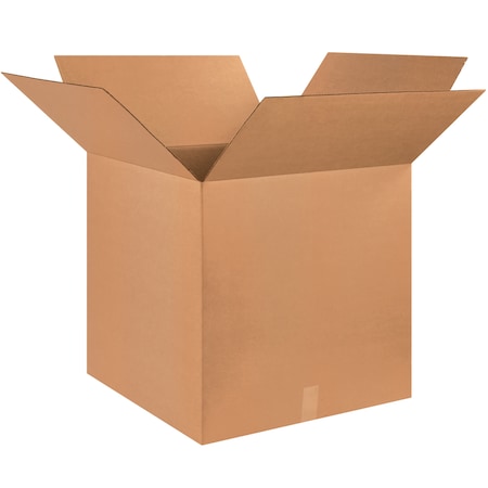 25 in x 25 in x 25 in Shipping Box, Kraft, Corrugate, Single Wall, 32 ECT