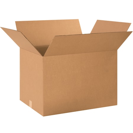 24 in x 18 in x 16 in Shipping Box, Kraft, Corrugate, Single Wall, 32 ECT