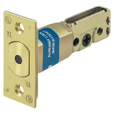 Gr2 Regular Latch Deadbolt 2-3/8" Bright Brass