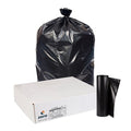 Recycled Trash Bags: 96 gal Capacity, 52 in x 75 in, 2 mil Thick, Black, 50 PK