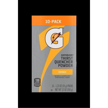 Sports Drink Mix, Orange, Regular, PK10