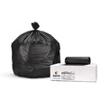 Trash Bags: 56 gal Capacity, 43 in x 48 in, 22 micron Thick, Black, 150 PK