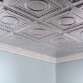 Rosette 2Ftx4Ft Glue Up Ceiling Til,PK 5, 5 PK