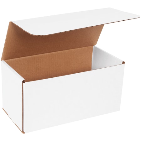 12 in x 6 in x 6 in Inside H, Literature Mailer, White, Corrugate, Single Wall