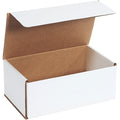 10 in x 6 in x 4 in Inside H, Literature Mailer, White, Corrugate, Single Wall