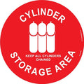 Floor Sign, High Bond, 12", Round, 60-1609-RO12-F637