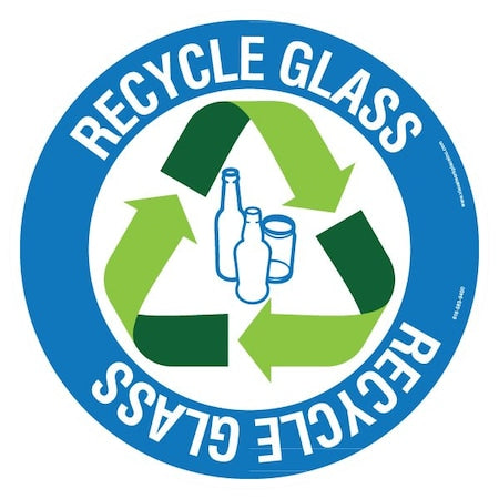 Floor Sign, High Bond, 12", Round, 60-1609-RO12-F707