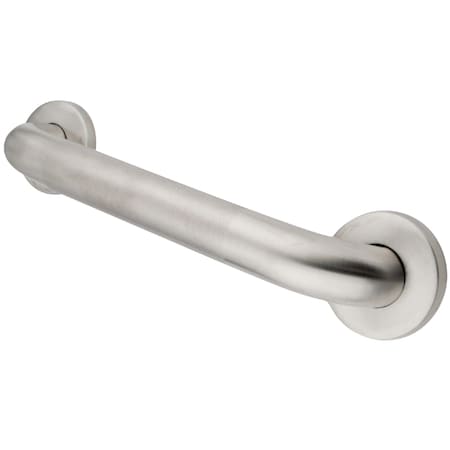 Traditional GB1212CT 12"" Stainless Steel Grab Bar, 15"" L, 18 ga. Stainless Steel, Brushed Nickel