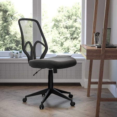 Salerno Series High Back Black Mesh Offi
