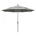 Patio Umbrella, Octagon, 110.5" H, Sunbrella Fabric, Granite