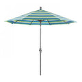 Patio Umbrella, Octagon, 102.38" H, Sunbrella Fabric, Seville Seaside