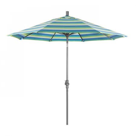 Patio Umbrella, Octagon, 102.38" H, Sunbrella Fabric, Seville Seaside