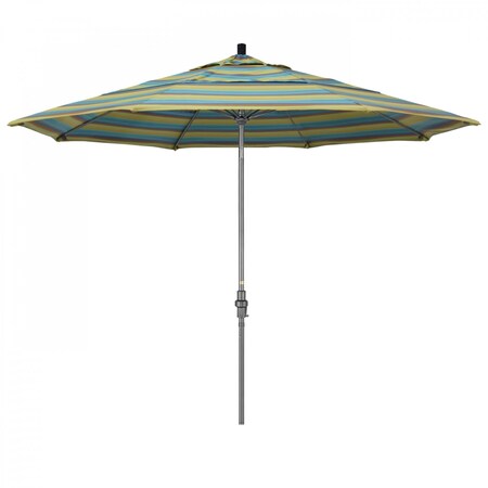Patio Umbrella, Octagon, 109.5" H, Sunbrella Fabric, Astoria Lagoon