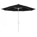 Patio Umbrella, Octagon, 109.5" H, Sunbrella Fabric, Black