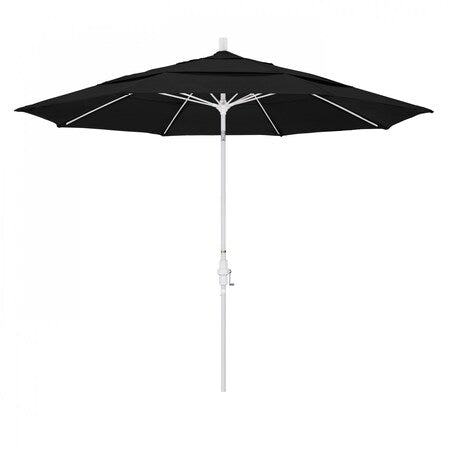 Patio Umbrella, Octagon, 109.5" H, Sunbrella Fabric, Black