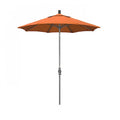 Patio Umbrella, Octagon, 102.5" H, Sunbrella Fabric, Tangerine