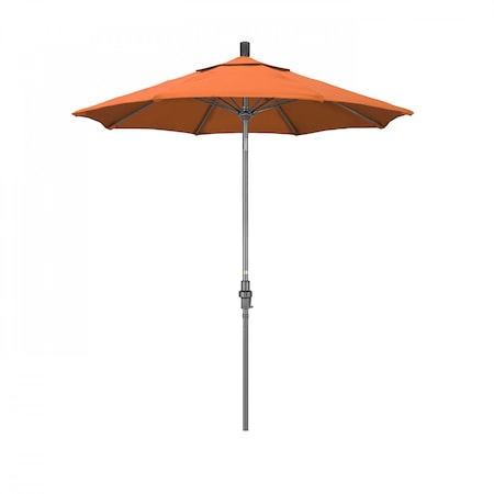 Patio Umbrella, Octagon, 102.5" H, Sunbrella Fabric, Tangerine