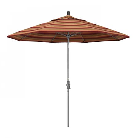Patio Umbrella, Octagon, 101" H, Sunbrella Fabric, Astoria Sunset