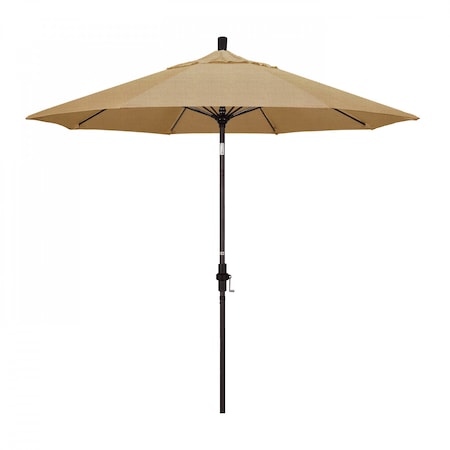 Patio Umbrella, Octagon, 101" H, Sunbrella Fabric, Linen Sesame