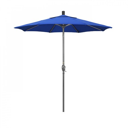 Patio Umbrella, Octagon, 95.5" H, Olefin Fabric, Royal Blue