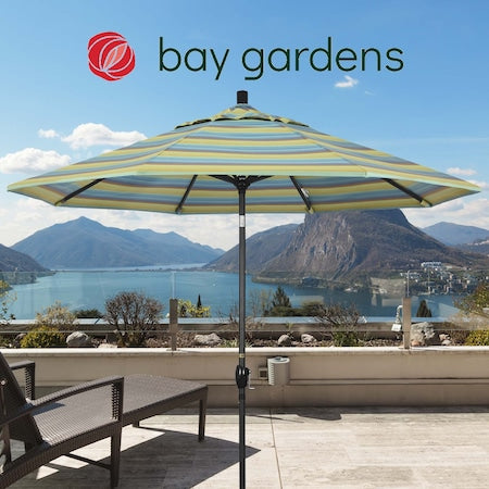 Patio Umbrella, Octagon, 101"" H, Sunbrella Fabric, Astoria Lagoon