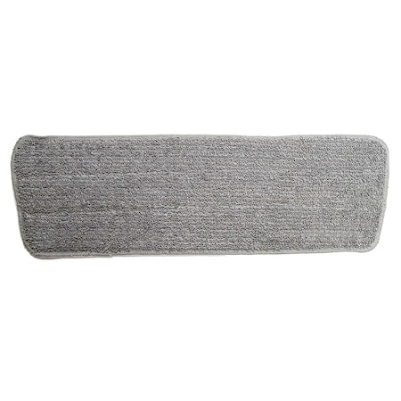 18 in Mop Head, Gray, Microfiber, PK3